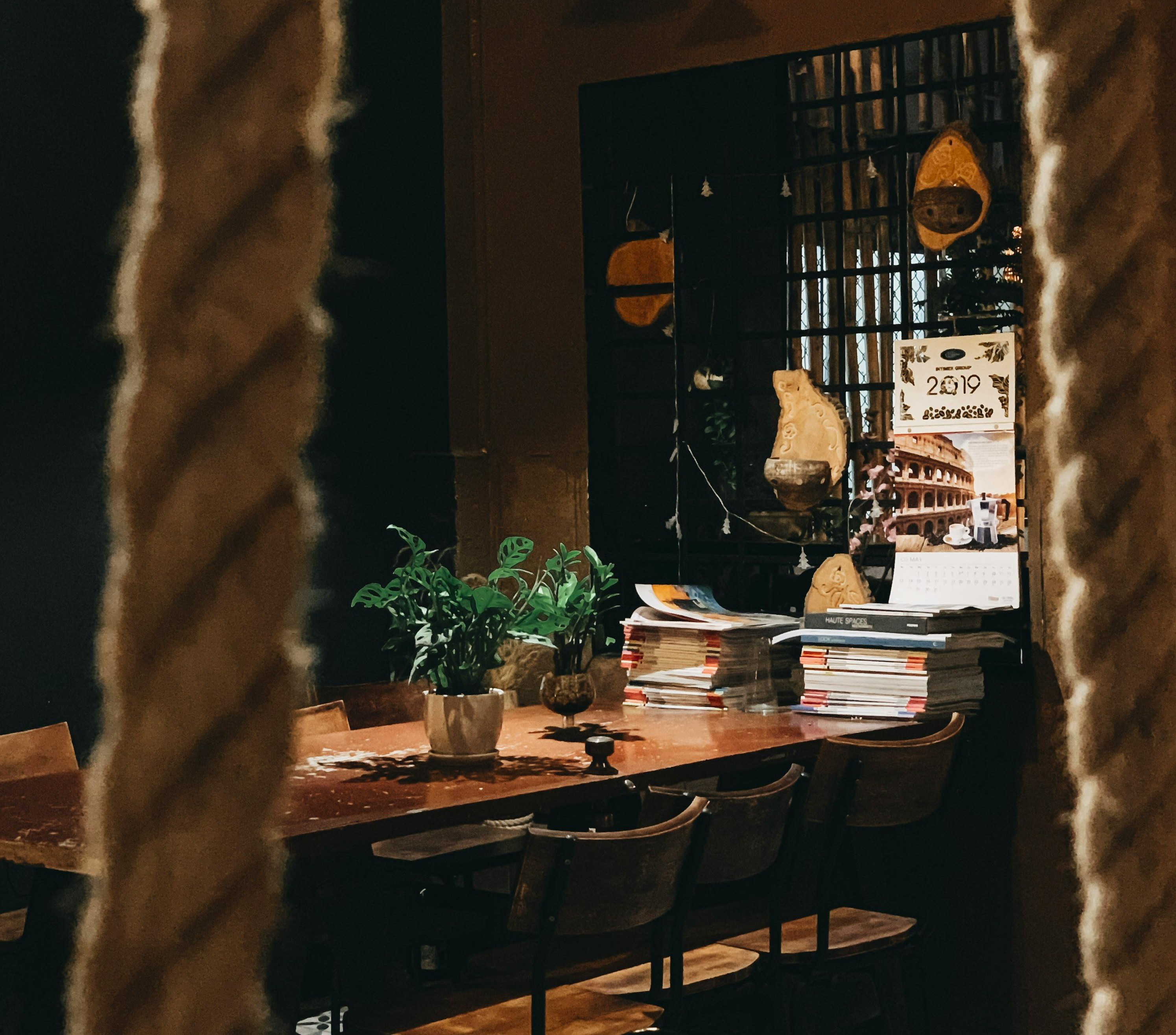 Warm dining room